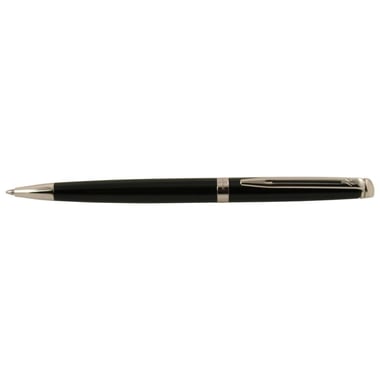Waterman Hemisphere 10 Chrome Trim Executive Pen, Black/Blue Ink Color, Ballpoint