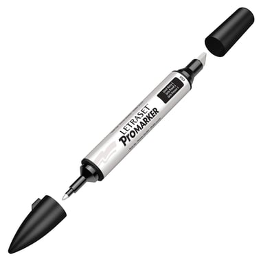 Letraset ProMarker Graphic Art Marker, Cool Grey 1, Twin Tip