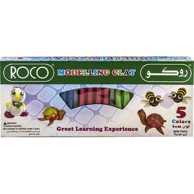 روكو 5 ألوان ‎-‎ خبرة تعلم رائعة قوالب صلصال، الوان متنوعة