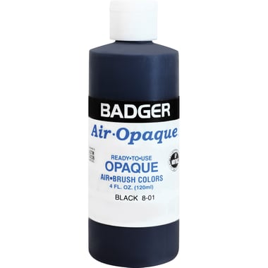 Badger Air-Opaque Airbrush Art, Black, 4.00 oz ( 113.65 ml ),
