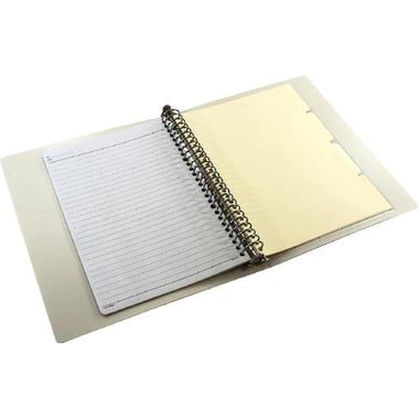 Note Binder, Letter, 40 Pages (20 Sheets), Single Ruled,