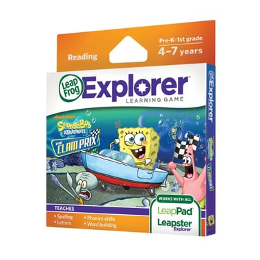 LeapFrog Explorer SpongeBob SquarePants: The Clam Prix Electronic Games, English, 4 Years and Above