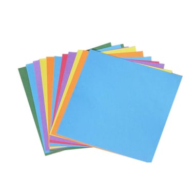 Hygloss Origami Squares 5" X 5" (50/Pack), Paper Craft, Assorted Color