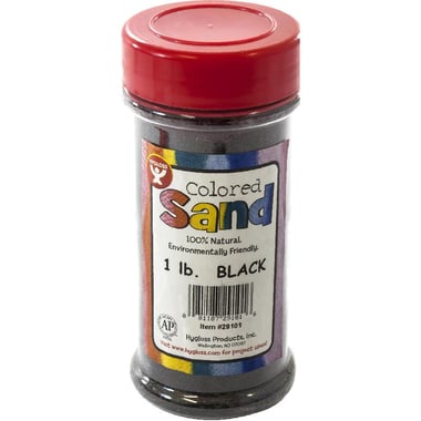 Hygloss Bottled Sand, Sand Art, Black