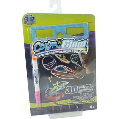 New-Boy 3D Magic, Color 'n' Glow - Glow in The Dark, Color Accessory Set,
