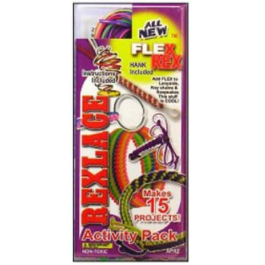 Rexlace Flex Rex All New Strings - Hank Included, Assorted Neon Color