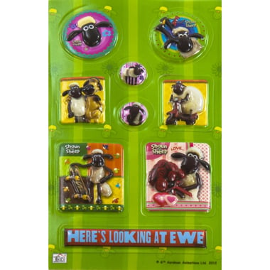 Aardman Animations Shaun The Sheep Pop-up Stickers, "Here's Looking at Ewe",