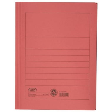 Elba Document Wallet, Single Pocket, A4, Paper, Red