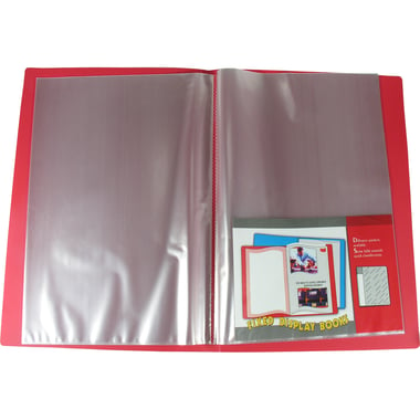 Display Book, 20 Pocket, F4 (23.9 X 33.8 cm), Polypropylene, Assorted Color