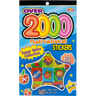Super Value Stickers, Motivational, 2000 Pieces