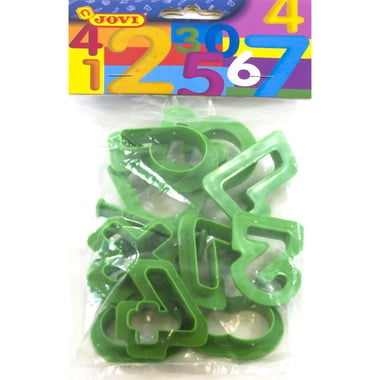Jovi Number Moulds (10 Pieces) Modelling Clay/Dough Tool, Assorted Color