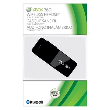 Microsoft Xbox 360 Gaming Ear Piece, Bluetooth, Built-in Microphone, Black