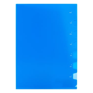 Sheet Protector, A4, Sideload Opening, Blue
