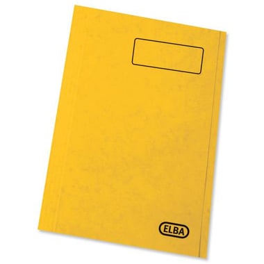 Elba Flat File Folder, A4, Yellow