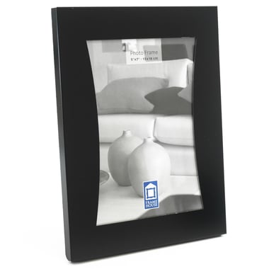 Frame House Photo Frame, Two-tone, 5" X 7", Black/Silver, Aluminum/Glass