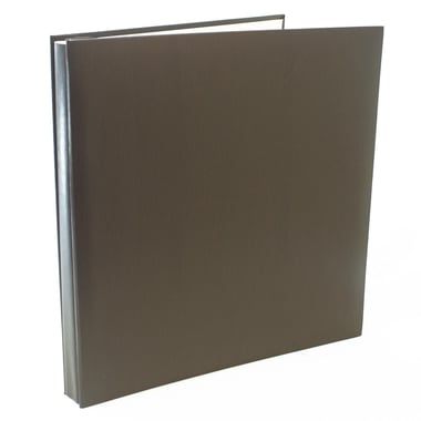NCL Photo Album, Brown Timber, Post-bound, 28 X 32.5 cm, 20 Sheets (Magnetic)