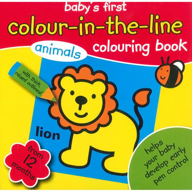 Baby's First Colour-in-The-Line: Animals