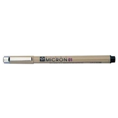 Sakura Pigma Micron 01 Drawing Pen, Black Ink Color, 0.25 mm, Fine Tip,