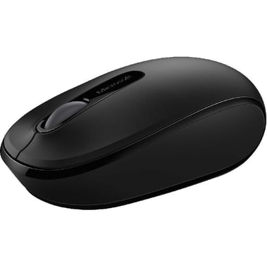 Microsoft 1850 Mobile Mouse, Optical Wireless (2.4 GHz RF), Black