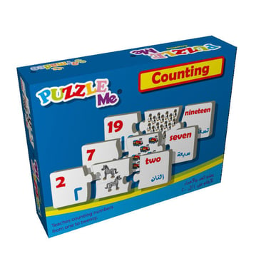 Sarmadee Puzzle Me Counting (1 - 20) Numbers Puzzle, 60 Pieces, Arabic/English, 3 Years and Above