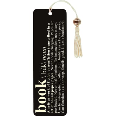 Peter Pauper Press Beaded Bookmark with Case, "Book", Cardboard