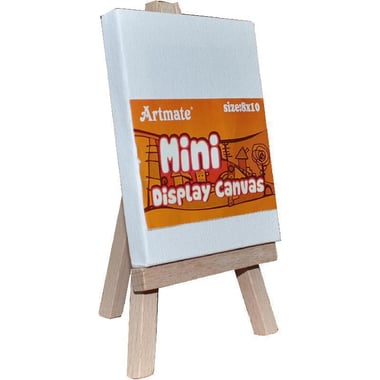 Artmate Mini-display Canvass, Small Folding Tripod Easel, Natural Beige