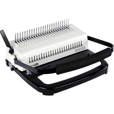 TPPS iBind U25 Manual Comb Binding Machine, A4, 450 Sheets Capacity (70 gsm), Black/Gray