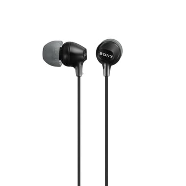 Sony MDR-EX15AP In-Ear Earphones, Wired, 3.5 mm Connector, In-line Microphone, Black