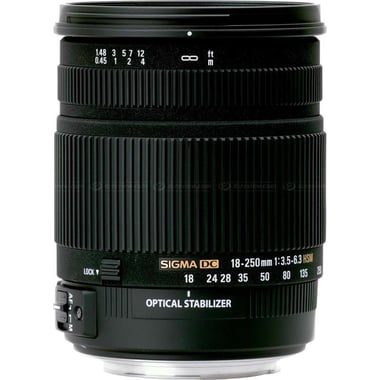 Sigma AF DC MAC OS F 18 - 250 mm Zoom Lens, for Nikon DSLR Camera, f/3-5.6