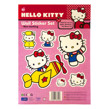 Hello Kitty Stickers, Airplane,