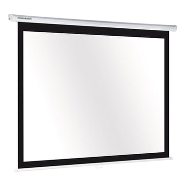 Legamaster Screen Projector - Wall/Ceiling Mounted, 180.00 cm ( 5.91 ft )X 180.00 cm ( 5.91 ft ), Black/White
