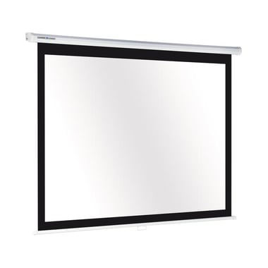 Legamaster Screen Projector - Wall/Ceiling Mounted, 200.00 cm ( 6.56 ft )X 200.00 cm ( 6.56 ft ), Black/White