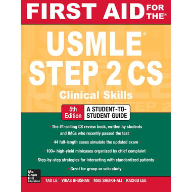 First Aid for the USMLE Step 2 CS, 5th Edition