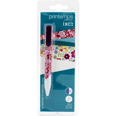 Inoxcrom Printemps Floral Dry Ink Pen, Blue Ink Color, 0.7 mm, Ballpoint,