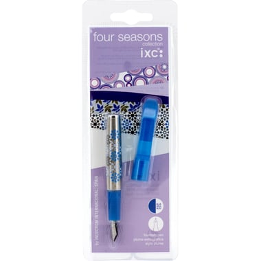 Inoxcrom Four Seasons Fountain Pen, Blue Ink Color, 0.5 mm, Fine Tip,