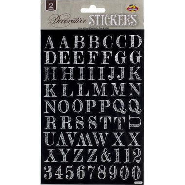 Stickers, Decorative Letters,