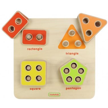 Masterkidz Counting Shape Stacker Math Learning Activity Set, English, 2 Years and Above