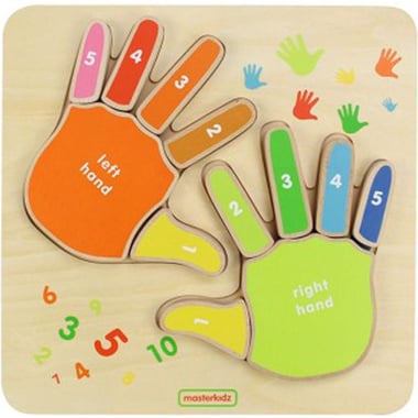Masterkidz Fingers Counting Board Math Learning Activity Set, English, 2 Years and Above
