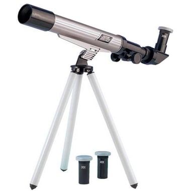 Edu Toys Telescope, 8 Years and Above, Silver/Black