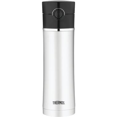 Thermos Travel Mug, Hot/Cold, 470.00 ml ( 16.54 oz ), Black/Silver