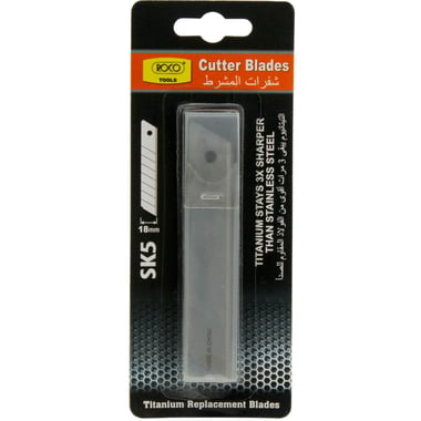 Roco Tools Cutter Blade Refill, 18 mm, Titanium, for AX98 SK5 Titanium