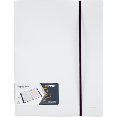 Top Team Display Book, 40 Pocket, A4, Polypropylene, White/Purple