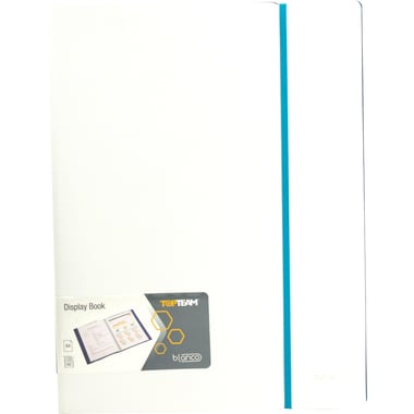 Top Team Display Book, 60 Pocket, A4, Polypropylene, White/Blue