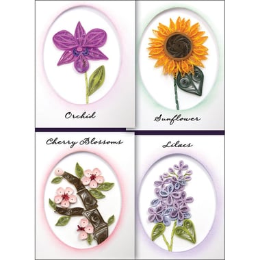 Quilled Creations Quilling Kit, Elegant Floral Cards, Assorted Color