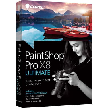 Corel PaintShop Pro X8‎ Ultimate، انجليزي، مستخدم واحد، CD‎/‎DVD