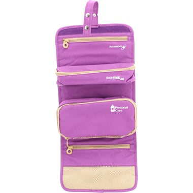 Montague Toiletry Bag, Travel Essential, Purple