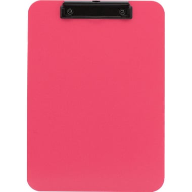Abel Shatterproof Standard Clipboard, A4, Plastic, Pink