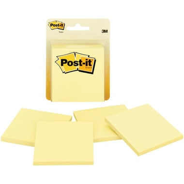 3M Post-it 5400 Standard Self Stick Notes, Square, 3" X 3", 200 Notes, Yellow
