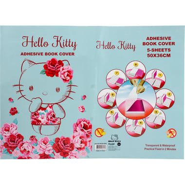 Hello Kitty Flowers Sheet Book Cover, Green, 36.00 cm ( 14.17 in )X 50.00 cm ( 1.64 ft )