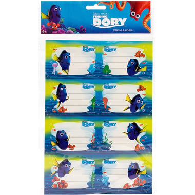 DreamWorks Finding Dory Name Labels, 10 Stickers